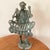Brutalist Antique Ashanti Figural Bronze Musicians Group Sculptures Deep Verdigris 6 Pieces For Sale - Image 3 of 12
