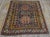 1930s Blue Geometric Tribal Antique Caucasian Shirvan Carpet 4' X 4'6'' Knotted Wool Rug For Sale - Image 9 of 11
