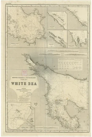 Large Map of the British Islands to Petshora Bay, 1891