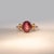 2020s 6Ct Star Ruby Cabochon Ring With Diamond Accents: Solid 14k Gold, Size 6.75 For Sale - Image 5 of 10