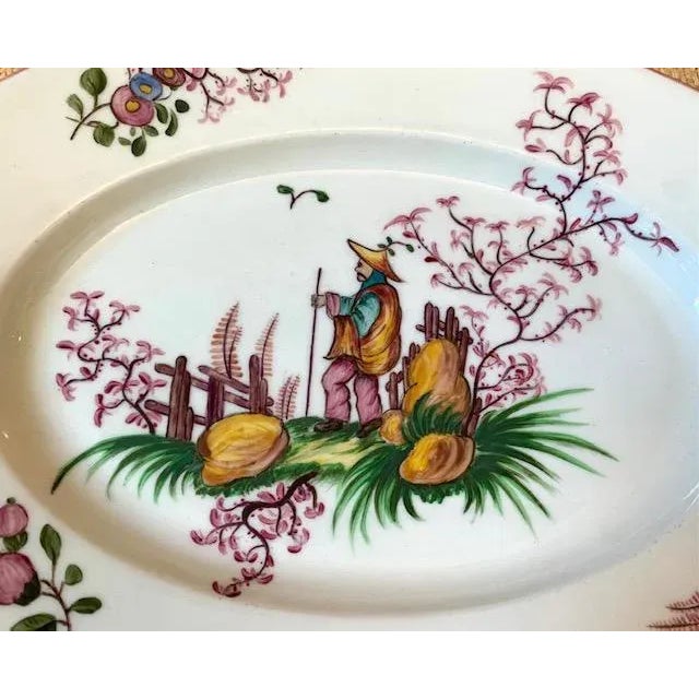 Hand Painted French Chinoiserie Dish For Sale In Miami - Image 6 of 9