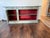 Farmhouse 19th Century French Painted Enfilade With Zinc Top — Original Paint For Sale - Image 3 of 10