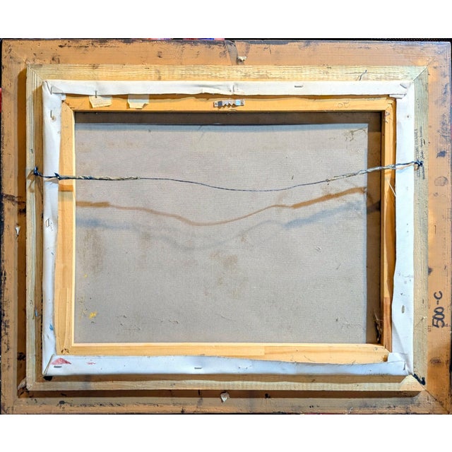 Vintage Mid-Century Neo-Classical Nude Oil Painting After Alma-Tadema – Signed Lane, 1980 For Sale In Los Angeles - Image 6 of 6