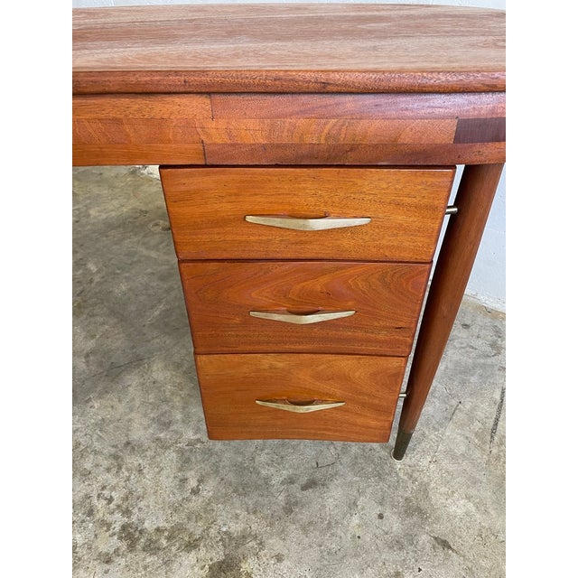 Mid Century Modern Kidney Shaped Desk For Sale - Image 11 of 12