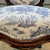 Vintage French Country Carved Walnut Toile De Jouy Upholstered Accent Chair For Sale - Image 10 of 12