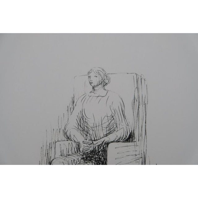 Henry Moore, Woman Sitting in an Armchair, Lithograph For Sale - Image 3 of 7