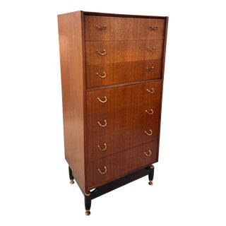 Tola Tall Boy Chest of Drawers in Mahogany by Victor Wilkinson for G-Plan, 1966 For Sale
