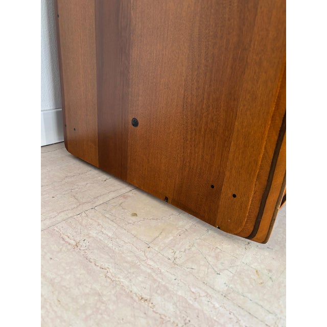 Vintage Container and Chest of Drawers Set in Wood and Leather by Afra & Tobia Scarpa for Maxalto, Italy, 1970s, Set of 2 For Sale - Image 17 of 18