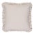 Schumacher Brigitte Stripe Pillow 20" in Taupe For Sale