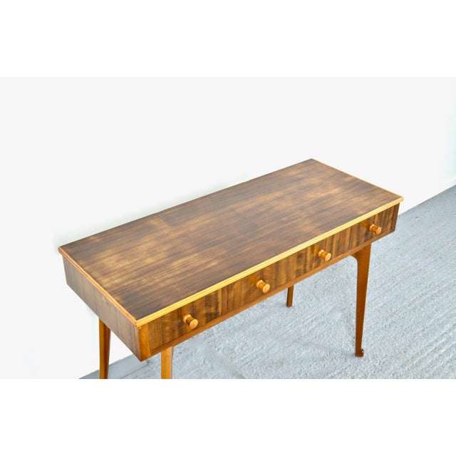 Brown Mid-Century Modern Walnut Console Table from Morris of Glasgow For Sale - Image 8 of 11