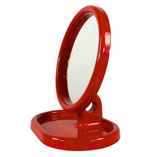 Vintage Space Age Sylvie Table Mirror from Gedy, 1970s For Sale - Image 11 of 11