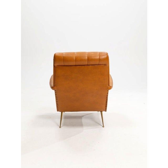Metal Italian Armchair in the style of Lady by Marco Zanuso for Arflex,1950s For Sale - Image 7 of 10