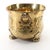 Vintage Brass Plated Ring Handled Claw Foot Repoussé Jardinière Log Holder Planter For Sale - Image 9 of 10