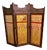 Art Nouveau Folding Screen in Copper and Oak, 1890 For Sale