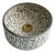 Gray Ceramic Pottery Round Vessel Washbasin Sink for Bathroom With Brass Drain & Gifts For Sale