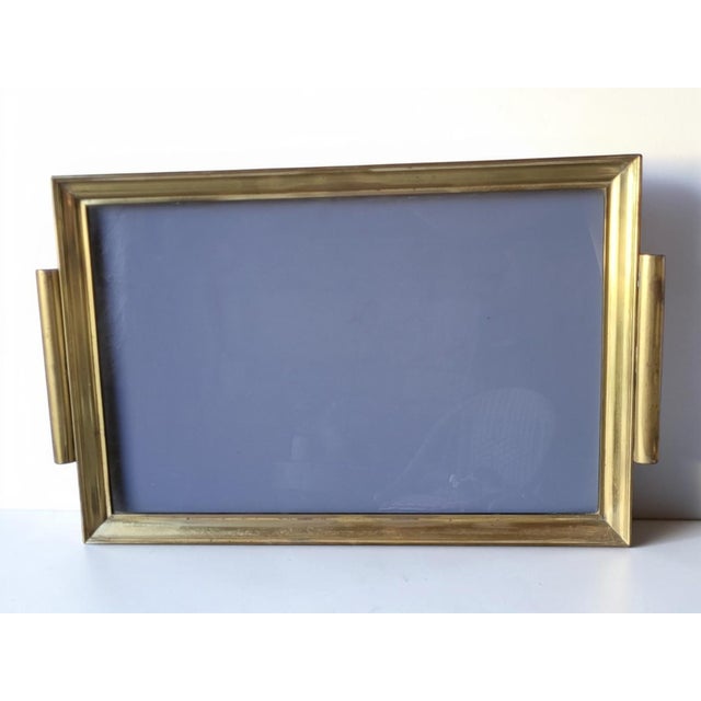 Gold Hollywood Regency Brass Tray, 1960s For Sale - Image 8 of 8