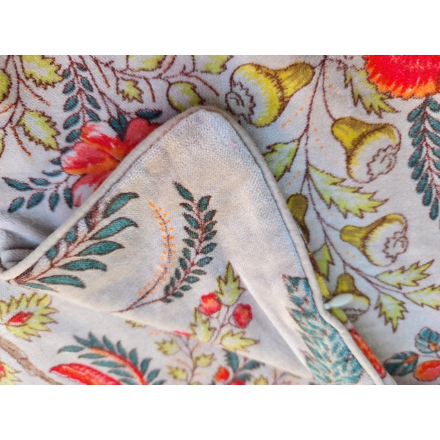 Cotton Velvet Chinoiserie Lined Pillow Cover Chairish