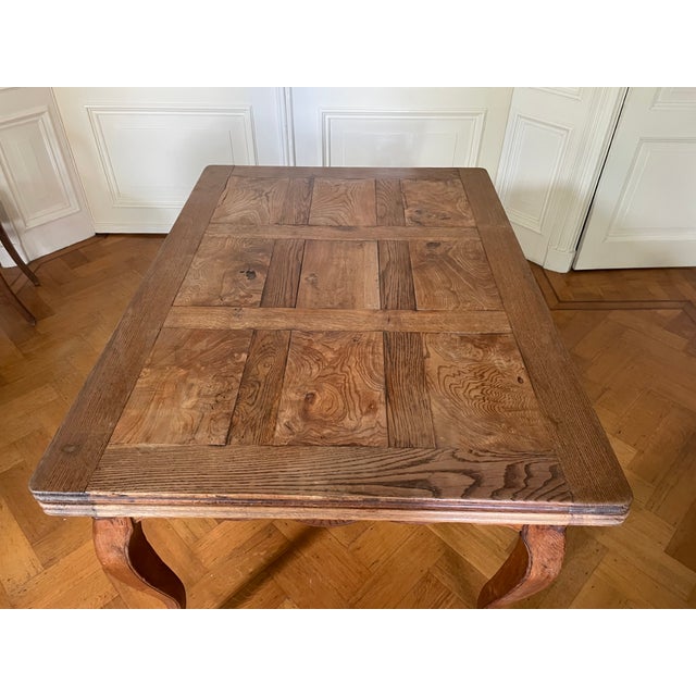 Brown French Louis XV Style Extendable Dining Table, 1900 For Sale - Image 8 of 18