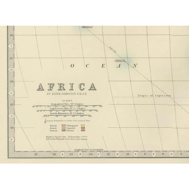 Antique Map of Africa, 1903, Paper For Sale - Image 3 of 10