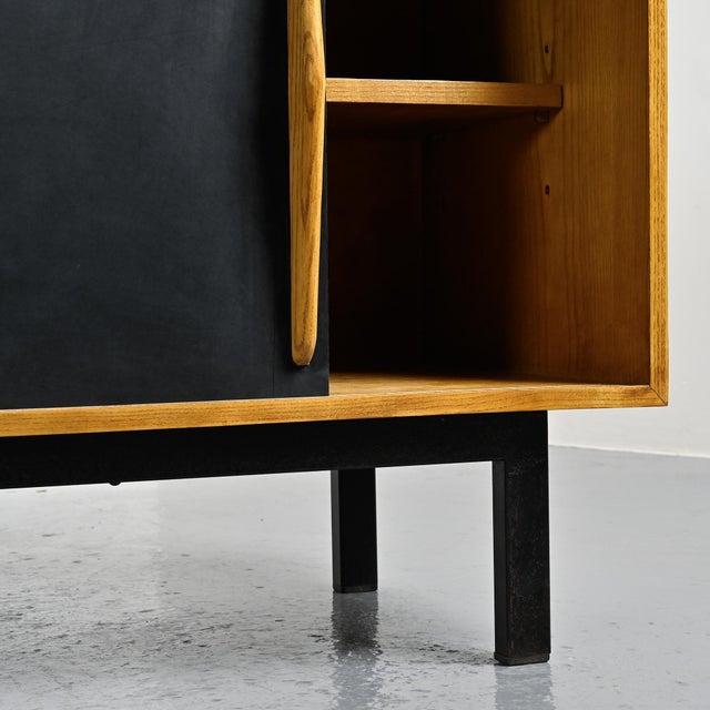 Ash Cansado Sideboard attributed to Charlotte Perriand for Steph Simon, 1960 For Sale - Image 6 of 14