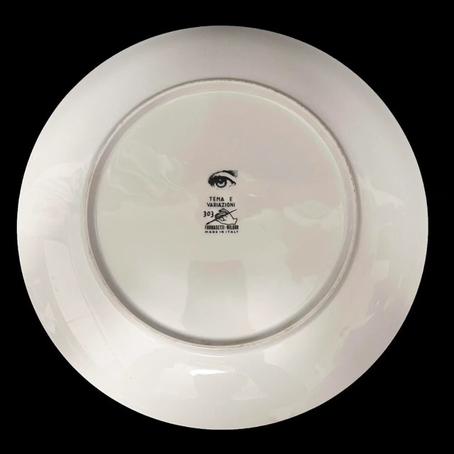 Fornasetti Porcelain Themes & Variation Plate, #303, Womens Breast