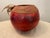 Handmade Native American Style Red Gourd Bowl Embellished For Sale - Image 4 of 6