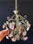 Antique Iron and Porcelain Chandelier, 1960s For Sale - Image 13 of 17