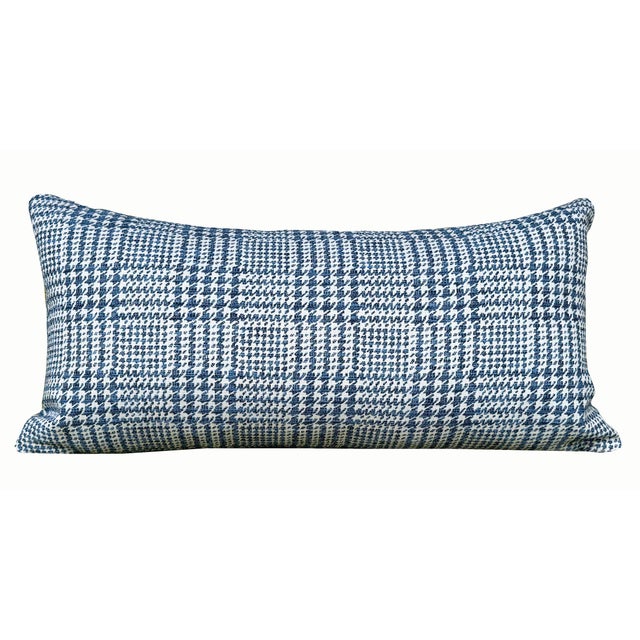 Both classic and contemporary, these comfy pillows feature D.V, Kap fabric, "Spencer" in a navy and white houndstooth...