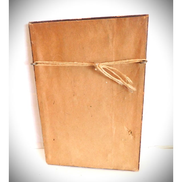 WWI Silk Embroidered Arc de Triumph Souvenir de Paris Framed Postcard. This wonderful detailed embroidery in shades of...