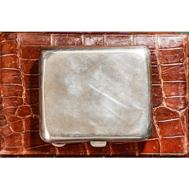 Fantastic Hand Painted Enamel Springer Spaniel Dog 800 Silver Antique Cigarette Case Holder Tobacciana For Sale - Image 18 of 18