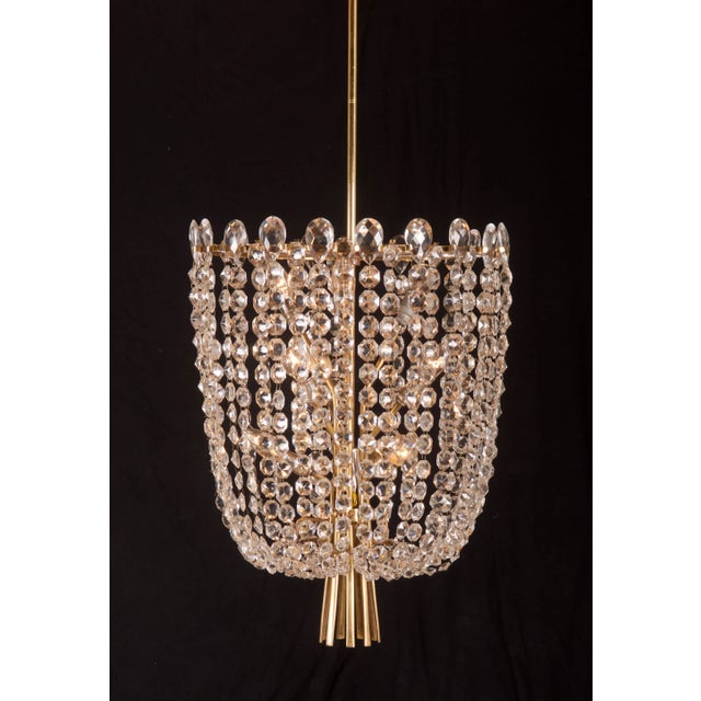 Cut Crystal Rondino Chandelier by J.T. Kalmar, 1950s For Sale - Image 6 of 18