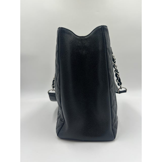 Chanel Black Quilted Leather Tote Bag For Sale - Image 9 of 12