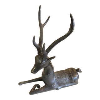 Stag Sculpture Tabletop Accessory For Sale