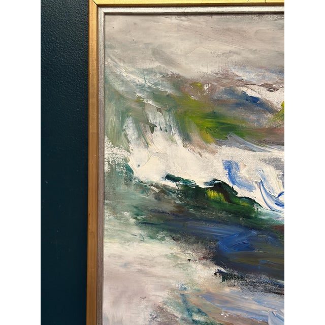 Johny Colebring, Abstract Composition, 1978, Oil Painting on Canvas, Framed For Sale - Image 7 of 12