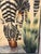 Pair of Art Deco Zebra Watercolor Gouaches by Shirrell Graves in Verde Frames For Sale - Image 14 of 16