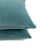 Textile Dark Smoky Blue Plush Velvet Pillow Cover - Dusty Blue Gray Velvet Cushion Case - Euro Sham For Sale - Image 7 of 7