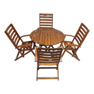 Garden Seating Set by Ico Parisi, Set of 5 For Sale