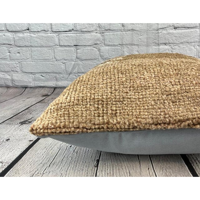 20 x 20 Rug Pillow Sultan's Tranquil Turkish Pillow Cushion Cover For Sale - Image 4 of 4