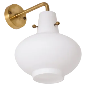 Wall Lamp attributed to Hans Bergström, Sweden, 1950s