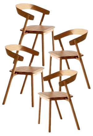 Set of Nude Dining Chairs by Made by Choice