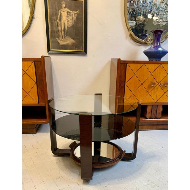 Art Deco Walnut Table, 1930s For Sale - Image 6 of 11