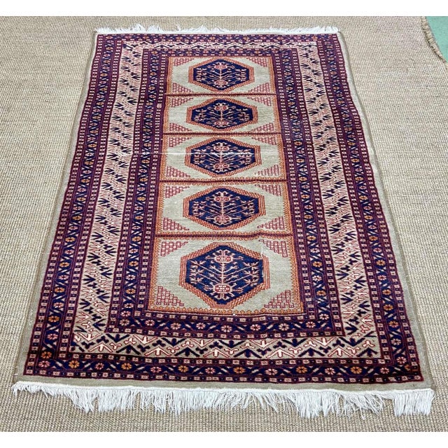 Handmade Pakistani Wool Rug For Sale - Image 8 of 8