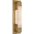 Kelly Wearstler for Visual Comfort Signature Covet 16" Bracketed Bath Light in Antique-Burnished Brass with Alabaster For Sale