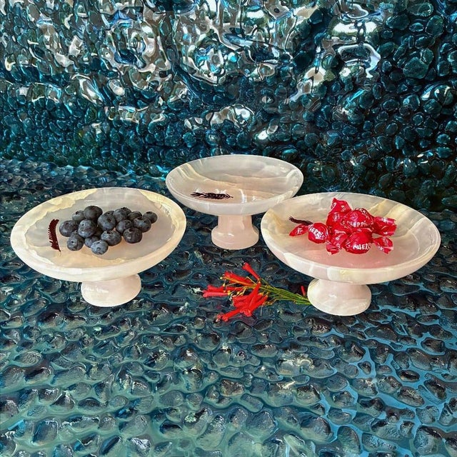 Pink Onyx Decorative Plate from Forzini For Sale - Image 10 of 12