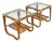Pair of Rattan Side Tables in the Manner of McGuire For Sale