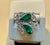2010s 1.2Ct Finest Zambian Fancy pear Emerald & 1.3 Ct Diamond Ring, 18 Kt Gold , 7 For Sale - Image 5 of 18