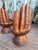 Vintage Wooden Hands Chairs, 1970s, Set of 6 For Sale - Image 6 of 11