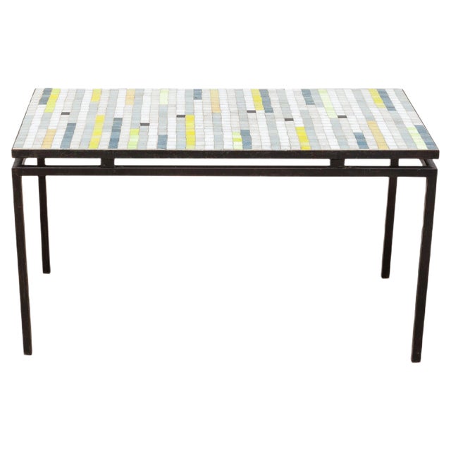 Mosaic Coffee Table with Floating Top, 1950s For Sale