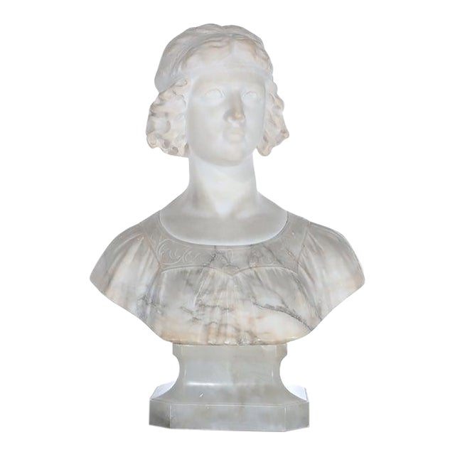 Life Sized Classical Marble Bust of a Woman Signed Prof. Oragelli Sardelli C1880 For Sale