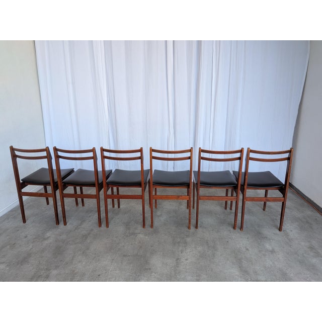 Vintage Scandinavian Wooden Dining Chairs, Yugoslav, 1970s, Set of 14 For Sale - Image 14 of 18